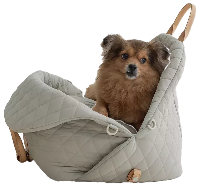 dog bag-grey