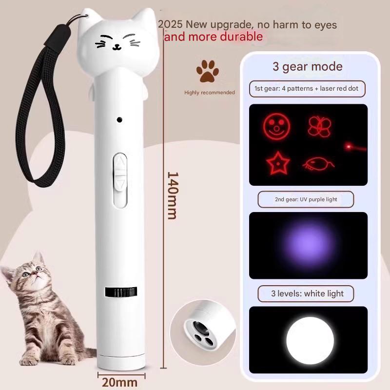 Rechargeable Multi-Pattern Cat Laser Pointer