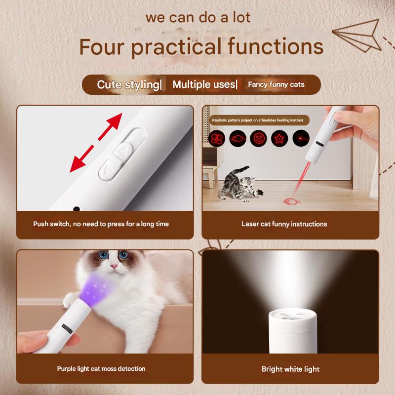 Rechargeable Multi-Pattern Cat Laser Pointer 