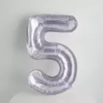 Large Purple Number Balloon for Pet Birthday
