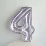 Large Purple Number Balloon for Pet Birthday