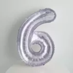 Large Purple Number Balloon for Pet Birthday
