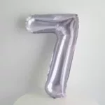 Large Purple Number Balloon for Pet Birthday