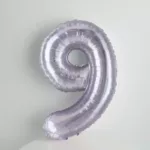 Large Purple Number Balloon for Pet Birthday