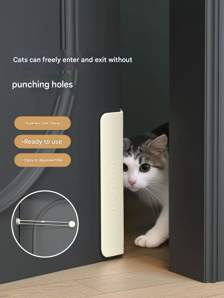  Let your cat come and go freely with this smart door insert
