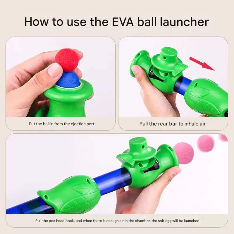 Dog Toy Ball Launcher with Bouncy Chew Balls