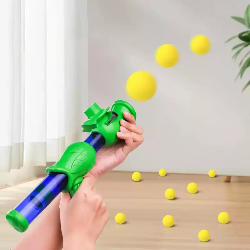 Dog Toy Ball Launcher with Bouncy Chew Balls