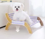 This elevated pet bed offers comfort and support for small dogs like Teddy and Bichon, keeping them cool and dry during summer. The anti-damp feature ensures a comfortable resting place. It’s easy to clean with a removable cover, perfect for daily use.