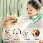 Hands-free pet blow dryer with high-speed motor