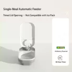 Wireless automatic pet feeder for cats and dogs with wet food freshness and scheduled feeding
