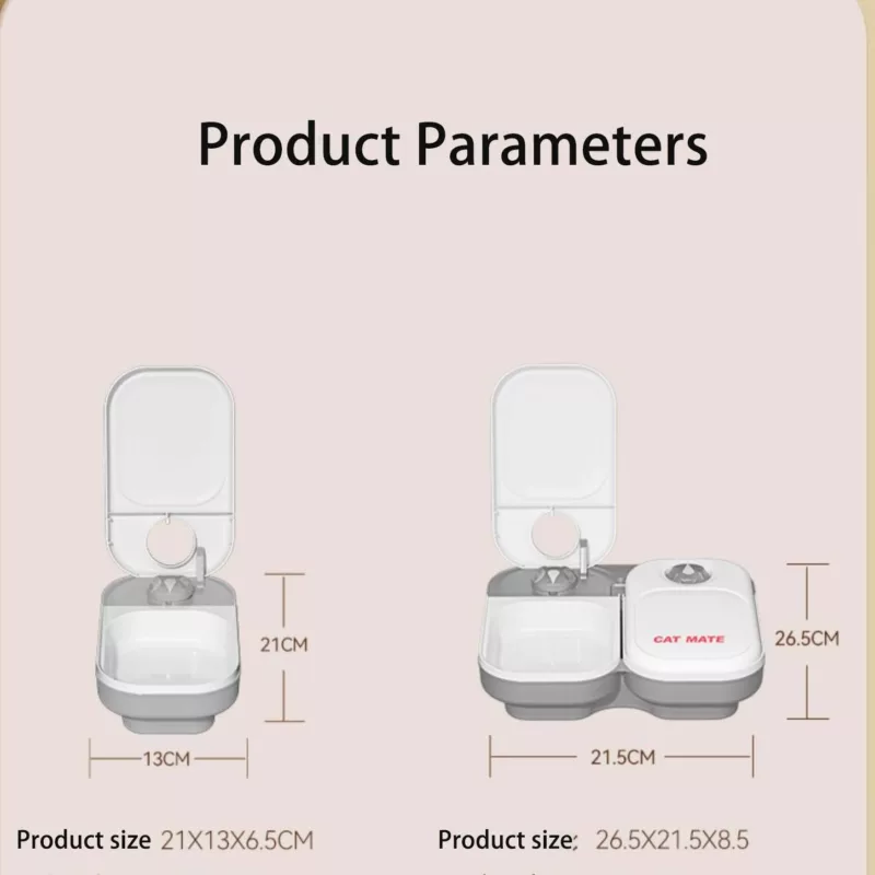 Wireless automatic pet feeder for cats and dogs with wet food freshness and scheduled feeding